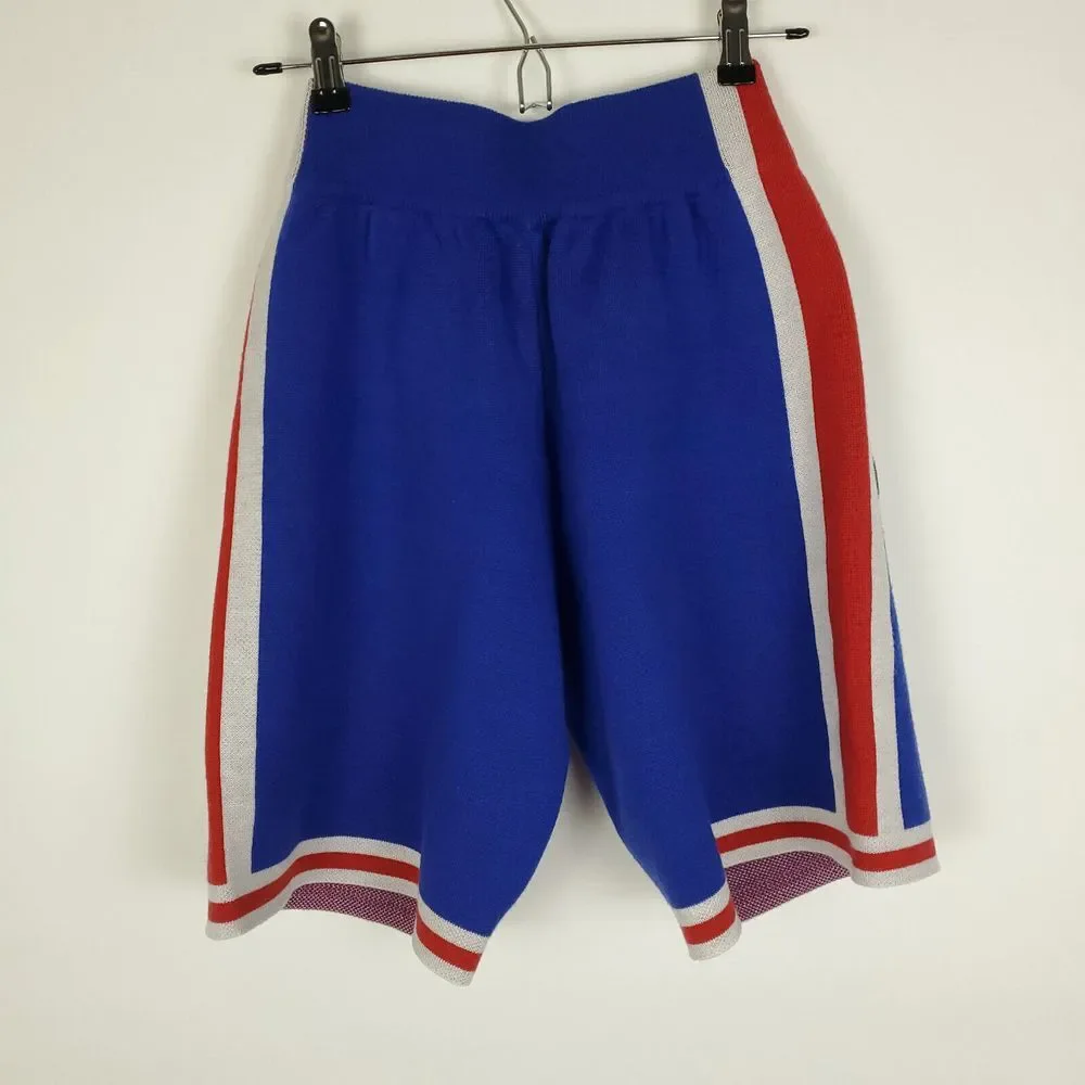 Philadelphia 76ers‎ CLOT Mitchell & Ness NBA XS XSmall Knit Shorts Blue New